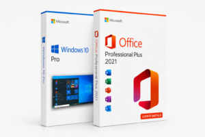 Pachet Licențe Windows 10 Pro + Office 2021 Professional Plus