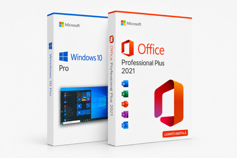 Pachet Licențe Windows 10 Pro + Office 2021 Professional Plus